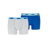PUMA Logo Elastic Pugile, Blue/Grey Melange, XXL (Pacco da 2) Uomo