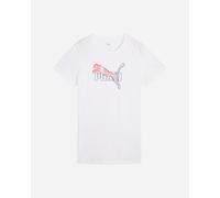 PUMA Ess Logo Lab Tee, Magliette Unisex - Adulto, PUMA White,