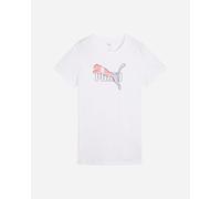 PUMA Ess Logo Lab Tee, Magliette Unisex - Adulto, PUMA White,
