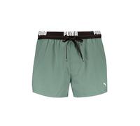 PUMA Logo Short Pantaloncini, Verde Scuro, L Uomo