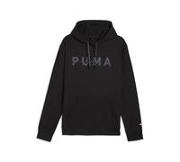 PUMA M CLOUDSPUN Branded Hoodie, Felpe con Cappuccio Unisex - Adulto, PUMA Black-Q1, XXL