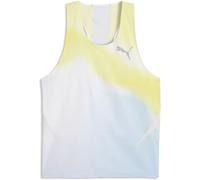 PUMA M Lightspeed Ultraweave Graphic Singlet - Uomo - Bianco / Blu / Giallo - Taglia S- modello 2026