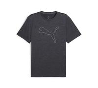 PUMA M TAD Essential Heather Cat Tee (CF Large Cat), Magliette Unisex - Adulto, Galactic Gray Heather,