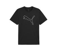 PUMA M TAD Essential Heather Cat Tee (CF Large Cat), Magliette Unisex - Adulto, PUMA Black Heather, XL