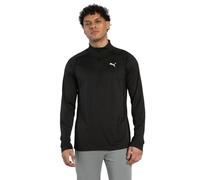 PUMA M TAD Tech Fabric Mix 1/4 Zip, Camicie Uomo, PUMA Black,