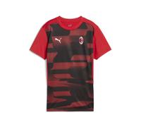 PUMA Maglia a maniche corte pre-partita AC Milan da donna, Sport, Rosso/Nero, M M
