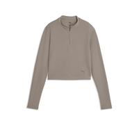 PUMA Maglia a maniche lunghe con zip CLOUDSPUN da donna, Accessori, Beige, M M