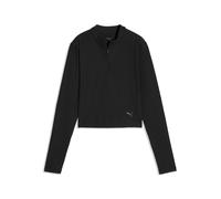 PUMA Maglia a maniche lunghe con zip CLOUDSPUN da donna, Accessori, Nero, M M