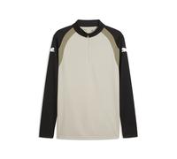 PUMA Maglia aderente a maniche lunghe con zip corta individualFINAL da uomo, Accessori, Beige, S S
