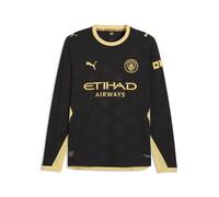 PUMA Maglia Away a maniche lunghe Manchester City Authentic 26/27 da uomo, Accessori, Nero, S S