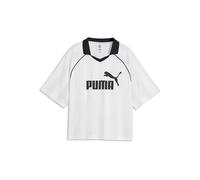 PUMA Maglia cropped da donna Essential bianco | L