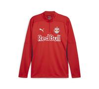 PUMA Maglia da allenamento con zip a un quarto FC Rosso Bull Salzburg da uomo, Sport, Rosso/Navy, L L