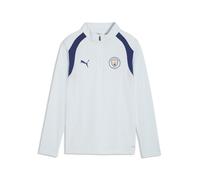 Puma MCFC Training - Maglietta Unisex per Bambini, con Cerniera a 1/4, Confezione da 1