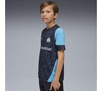 PUMA Maglia da allenamento Olympique de Marseille per ragazzi, Abbigliamento, Navy/Azure, 5-6Y 5-6Y