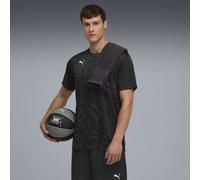 PUMA Maglia da basket a maniche corte con grafica teamJAWS da uomo, Accessori, Nero, L L
