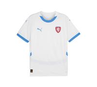 PUMA Maglia da calcio away in jersey Repubblica Ceca 2024 da uomo, Sport, Bianco/Ignite Blu, XL XL