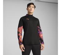 PUMA Maglia da calcio con zip corta IndividualCUP da uomo, Abbigliamento, Nero, S S