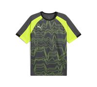 PUMA Maglia da calcio grafica IndividualLIGA da uomo, Sport, Galactic Grigio/Giallo Alert, XL XL