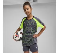 PUMA Maglia da calcio grafica IndividualLIGA per ragazzi, Abbigliamento, Galactic Grigio/Giallo Alert, 13-14Y 13-14Y