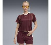 PUMA Maglia da calcio T7 dal taglio morbido da donna, Abbigliamento, Ruby Shimmer, XS XS