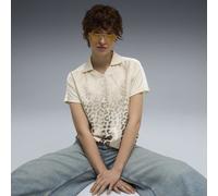 PUMA Maglia da calcio T7 Leo Luxe dal taglio morbido da donna, Abbigliamento, Bianco, S S