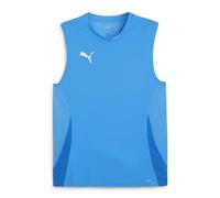 PUMA teamGOAL Sleeveless Jersey, Maglia da Calcio Men's, Ignite Blue White Team Royal, L