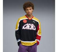 PUMA Maglia da hockey Scoot Lab da uomo,, Nero/Giallo Sizzle/Rosso, M M