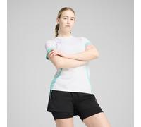 PUMA Maglia da padel INDIVIDUAL da donna, Abbigliamento, Bianco/Viola Glimmer/Aquatic, L L