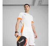 PUMA Maglia da padel INDIVIDUAL da uomo, Abbigliamento, Bianco/Vivid Blu/Heat Fire, L L