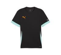 PUMA Maglia da padel INDIVIDUAL da uomo, Abbigliamento, Nero/Heat Fire/Safe Lake, M M
