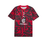 PUMA Maglia da riscaldamento AC Milan da uomo, Accessori, Rosso, L L