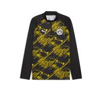 PUMA Maglia da riscaldamento con zip Borussia Dortmund da uomo, Accessori, Nero, L L
