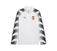 PUMA Maglia da riscaldamento con zip corta del Valencia CF da uomo, Accessori, Bianco, S S