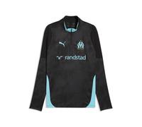 PUMA Maglia da training con zip corta Olympique de Marseille da uomo, Accessori, Nero, XL XL