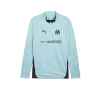 PUMA Maglia da training con zip corta Olympique de Marseille da uomo, Sport, Safe Lake/New Navy, M M