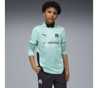 PUMA Maglia da training con zip corta Olympique de Marseille per ragazzi, Abbigliamento, Blu, 5-6Y 5-6Y