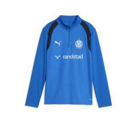 PUMA Maglia da training con zip corta Olympique de Marseille per ragazzi, Accessori, Blu, 9-10Y 9-10Y