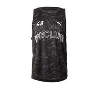PUMA Maglia funzionale 'Run Club' grigio / nero / bianco Uomo PUMA S grigio / nero / bianco