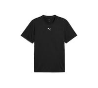 PUMA Maglia funzionale 'TAD ESSENTIALS HEATHER' nero sfumato / bianco, Taglia S