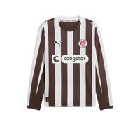 PUMA Maglia gara a maniche lunghe Home FC St. Pauli 25/26 da uomo, Sport, Espresso Marrone/Bianco, XXL XXL