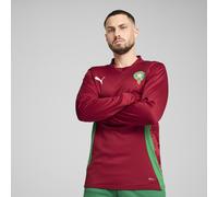 PUMA Maglia gara a maniche lunghe pre-partita Marocco da uomo, Abbigliamento, Intense Rosso/Archive Verde, M M