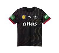 PUMA Maglia gara Away da pallamano Germania 2025 da uomo, Abbigliamento, Nero/Rosso, XS XS