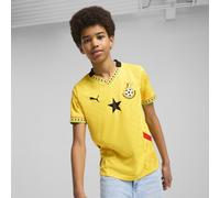 PUMA Maglia gara Away Ghana 2025 per ragazzi, Abbigliamento, Pelé Giallo/Nero, 5-6Y 5-6Y