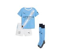 PUMA Maglia gara Home Manchester City 25/26 per bimbi | Set ufficiale da 3 pezzi; maglia, pantaloncini e calzettoni; dryCELL allontana l'umidità; vestibilità regolare