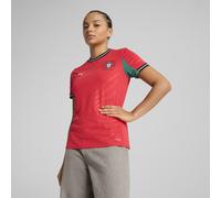 PUMA Maglia gara Home Portogallo 2025 da donna, Abbigliamento, Pure Rosso/Fresh Mint, XS XS