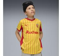 PUMA Maglia gara Home RC Lens 25/26 per ragazzi, Abbigliamento, Pelé Giallo/Rosso, 13-14Y 13-14Y