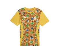 PUMA Maglia gara pre-partita Ghana da uomo, Sport, Giallo Sizzle/Intense Rosso, M M