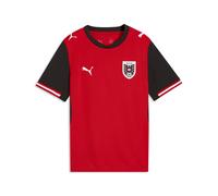 PUMA Maglia Home Austria 2026 per ragazzi, Accessori, Rosso, 13-14Y 13-14Y