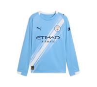 PUMA Maglia Home da Bambino del Manchester City - Stagione 2025/26 - Manica Lunga - Team Light Blue - Taglia 164