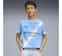 PUMA Maglia Home Manchester City Bambini 2025/26 - Blu | Replica ufficiale; maglia da calcio; maniche corte; vestibilità regolare; dryCELL allontana l'umidità; tessuto traspirante